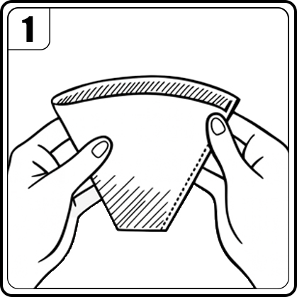 Step 1 – Fold the seam