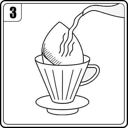 Step 3 – Rinse with hot water